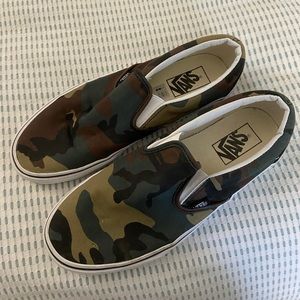 New Camo Slip On Vans
